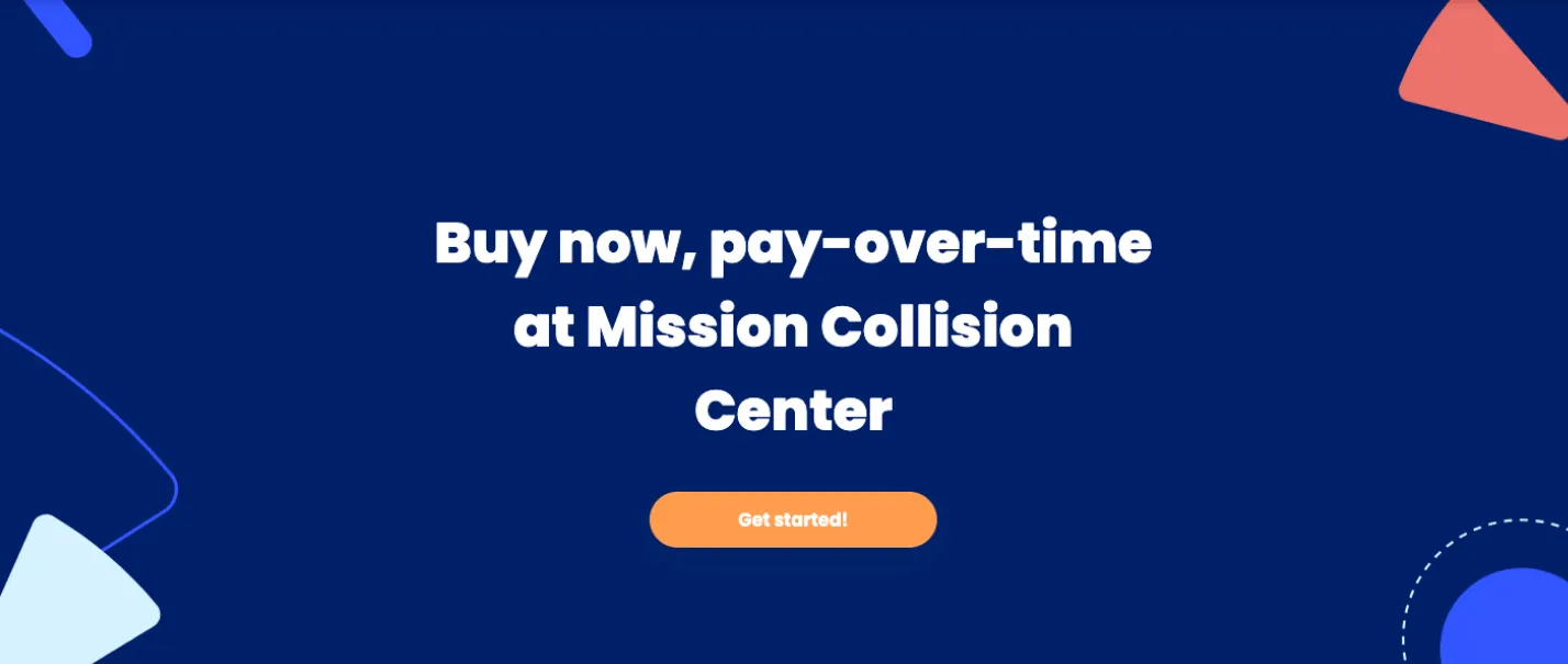 Mission Collision Center San Antonio financing options through Sunbit